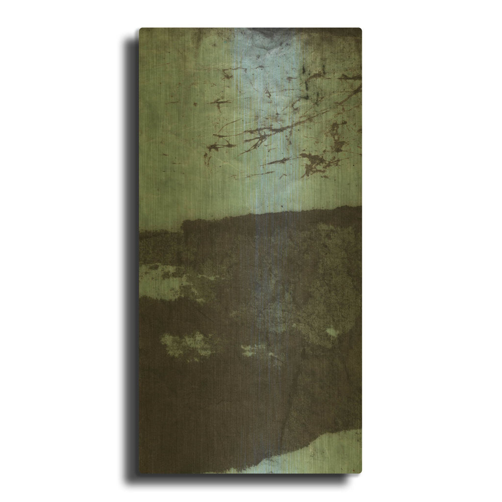 'Oceans Unearthed No 2' By Michelle Oppenheimer Gold Metal Wall Art