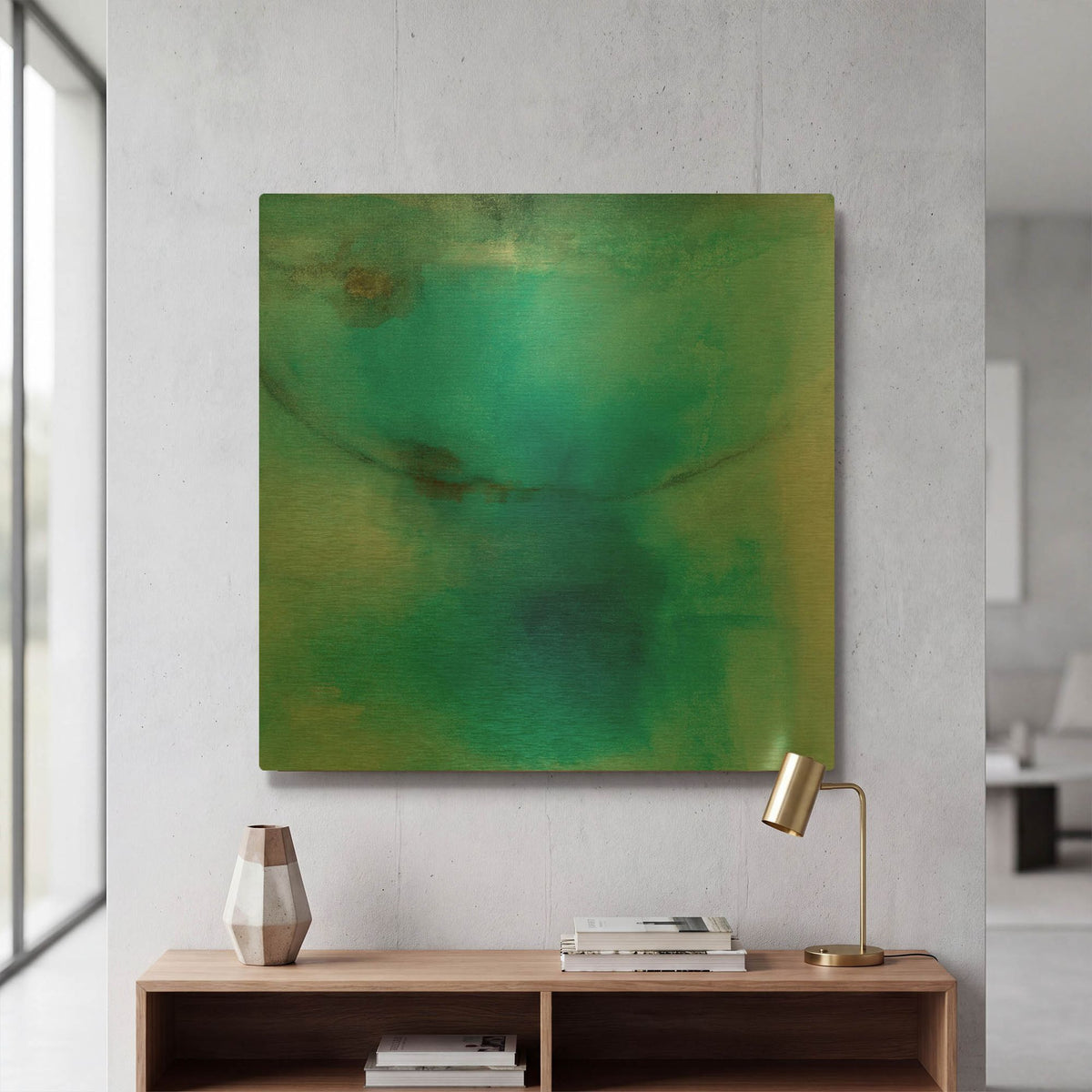 'Ever Serene And Fair' By Michelle Oppenheimer Gold Metal Wall Art