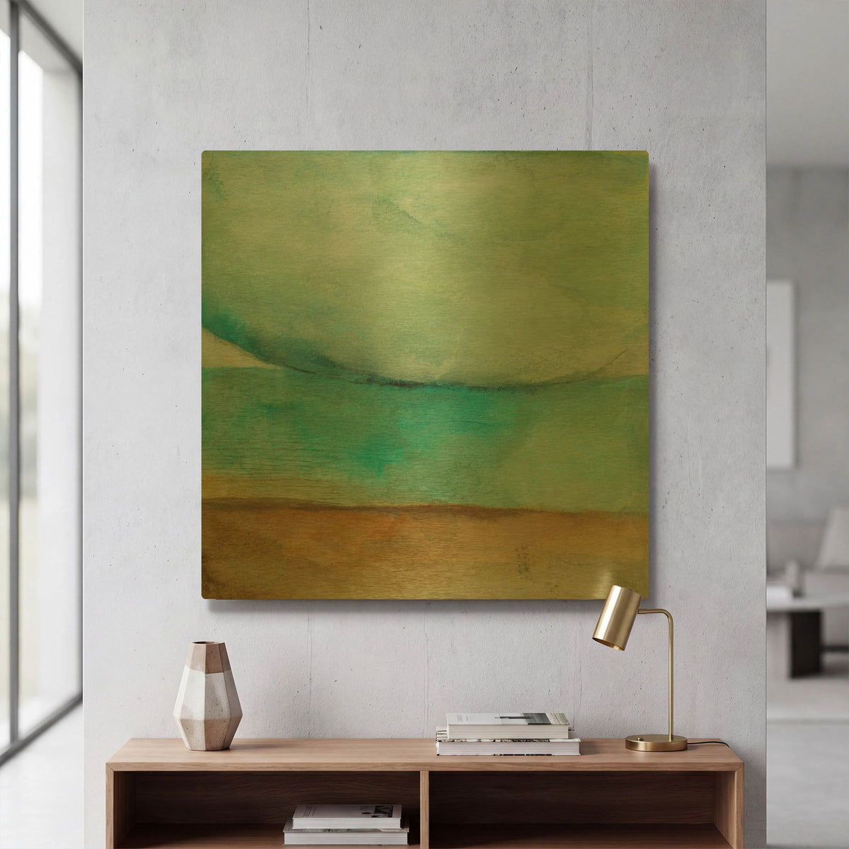 'Here Is The Brighter Garden' By Michelle Oppenheimer Gold Metal Wall Art