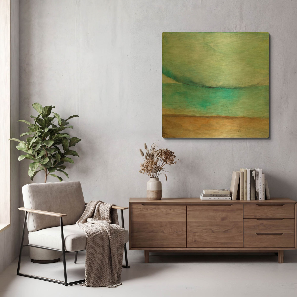 'Here Is The Brighter Garden' By Michelle Oppenheimer Gold Metal Wall Art