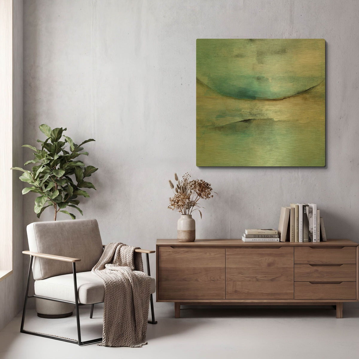 'There Is Another Sky' By Michelle Oppenheimer Gold Metal Wall Art