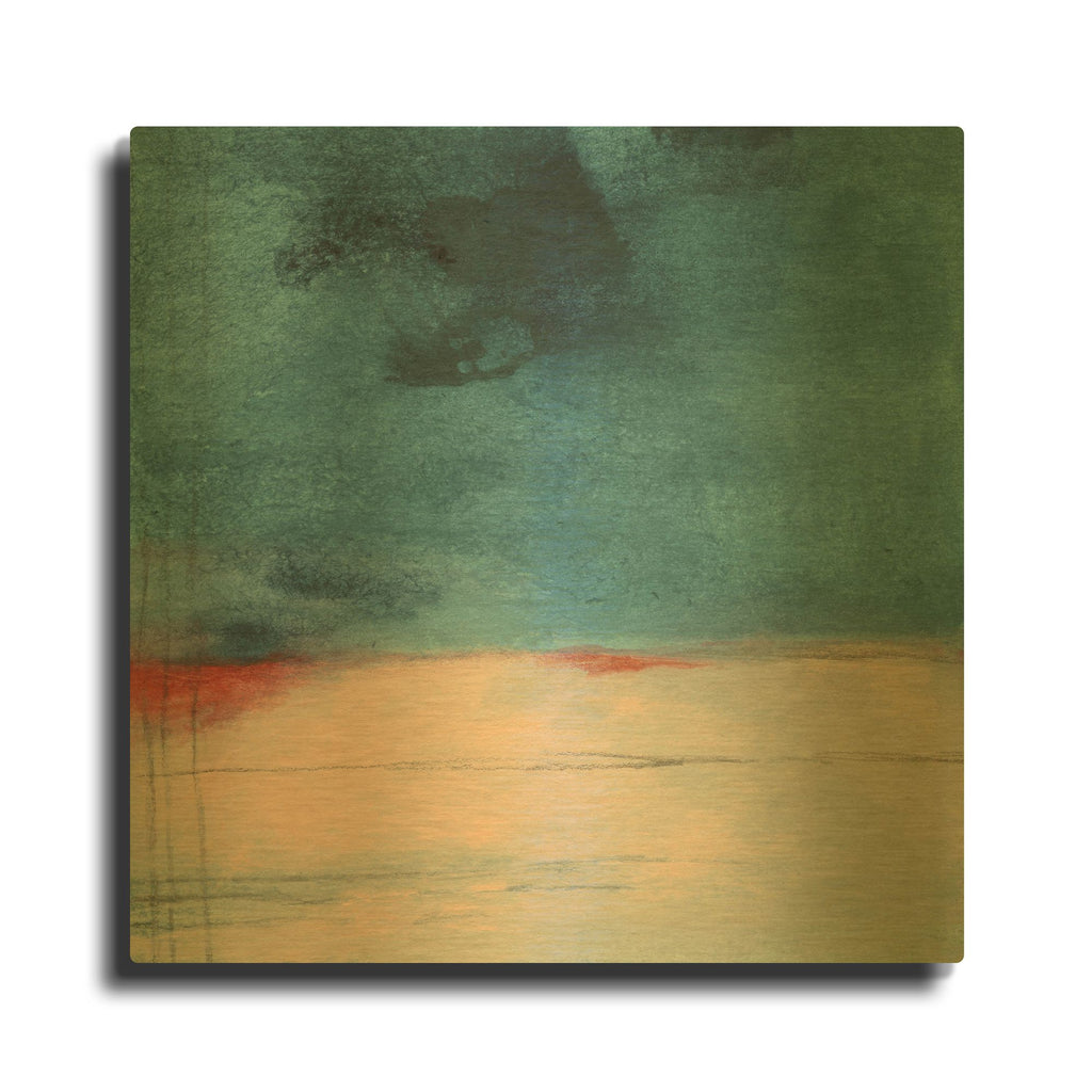 'Wandering Water' By Michelle Oppenheimer Gold Metal Wall Art