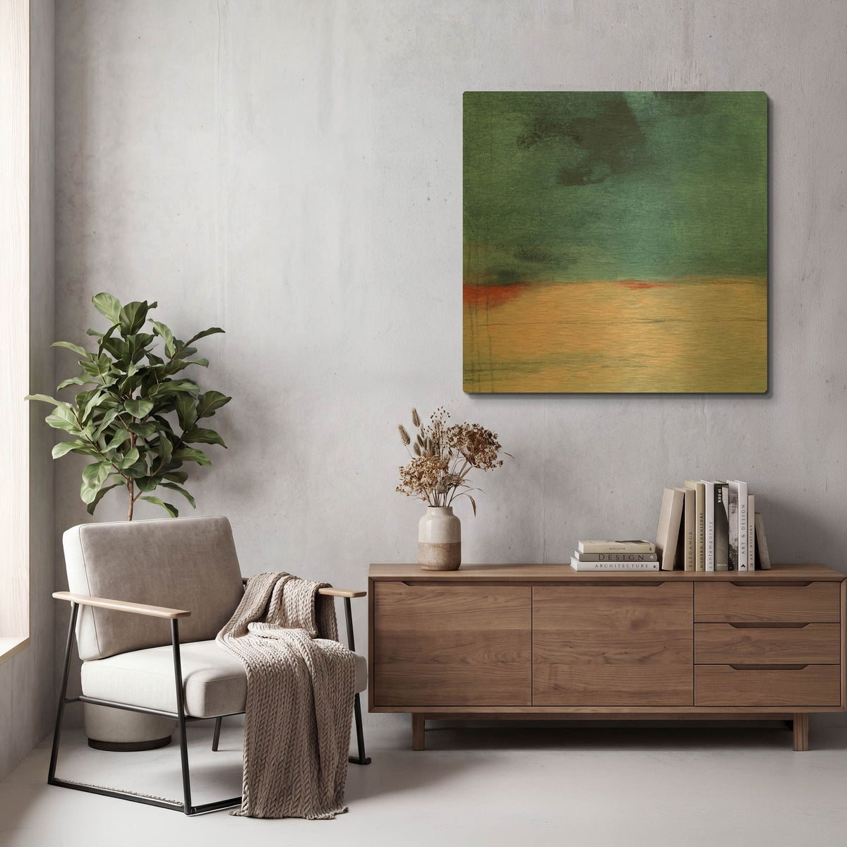 'Wandering Water' By Michelle Oppenheimer Gold Metal Wall Art