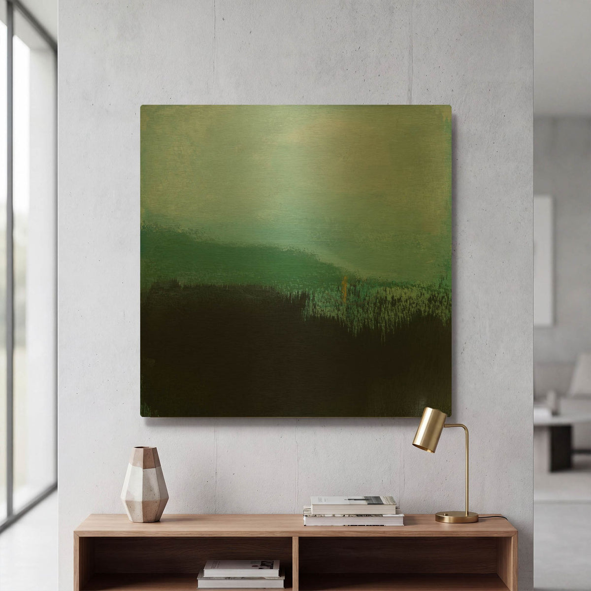 'In-Between' By Michelle Oppenheimer Gold Metal Wall Art
