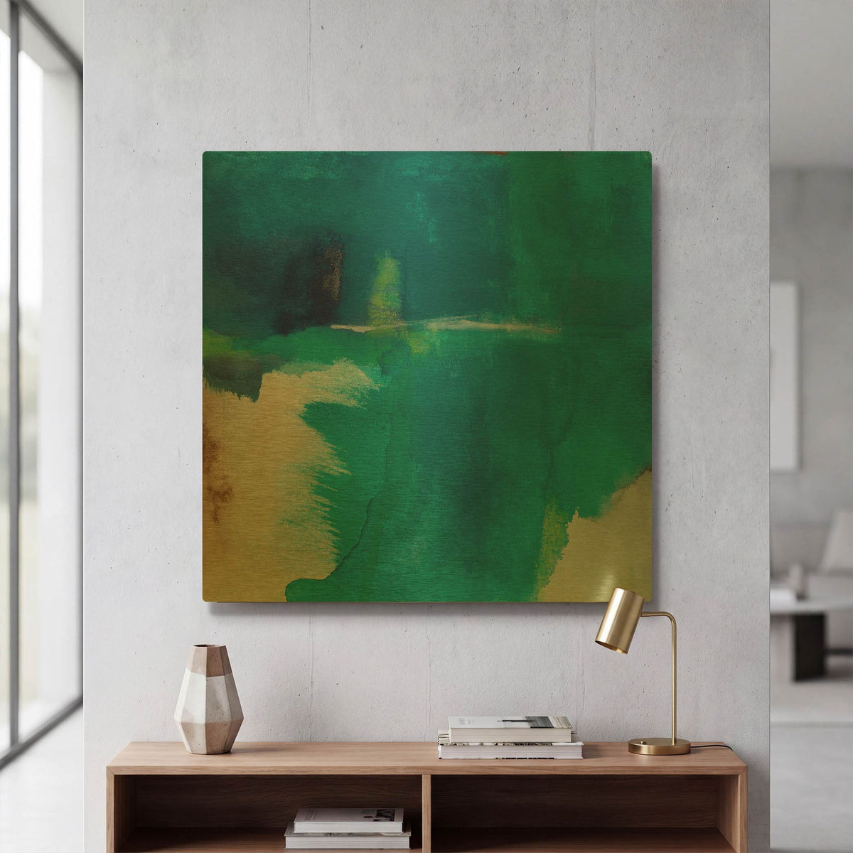 'Momentum' By Michelle Oppenheimer Gold Metal Wall Art