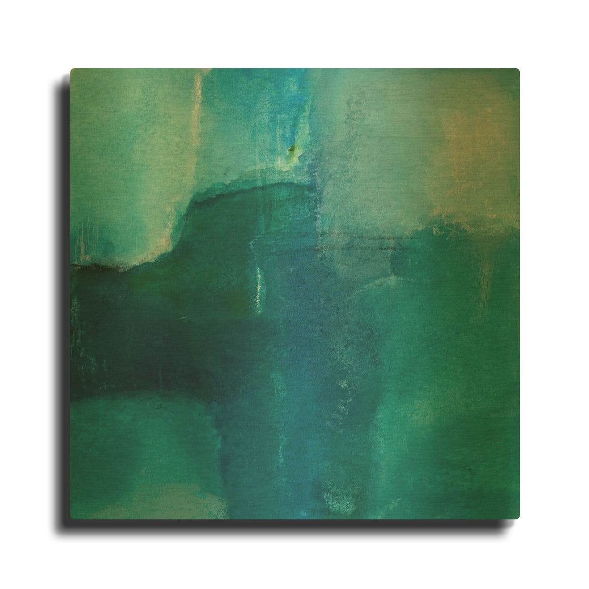 'Ocean No 4' By Michelle Oppenheimer Gold Metal Wall Art