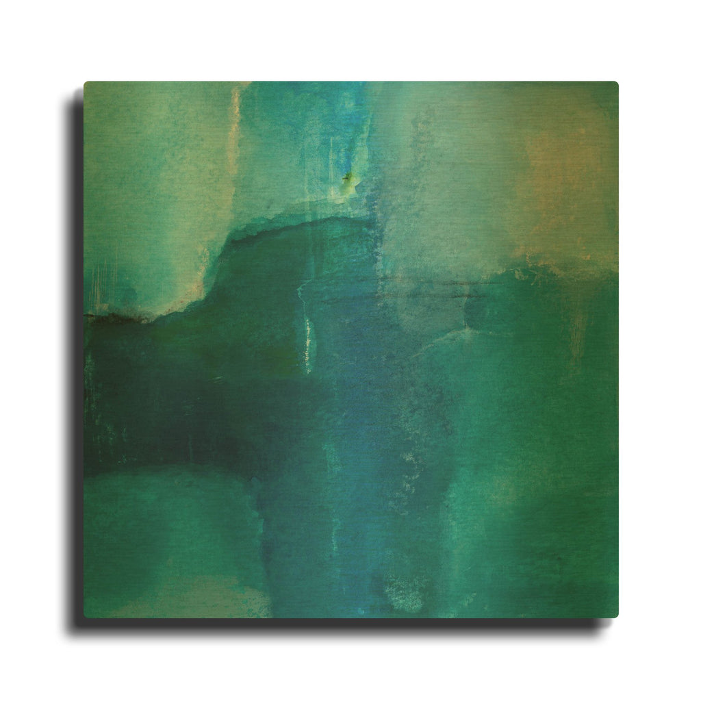 'Ocean No 4' By Michelle Oppenheimer Gold Metal Wall Art