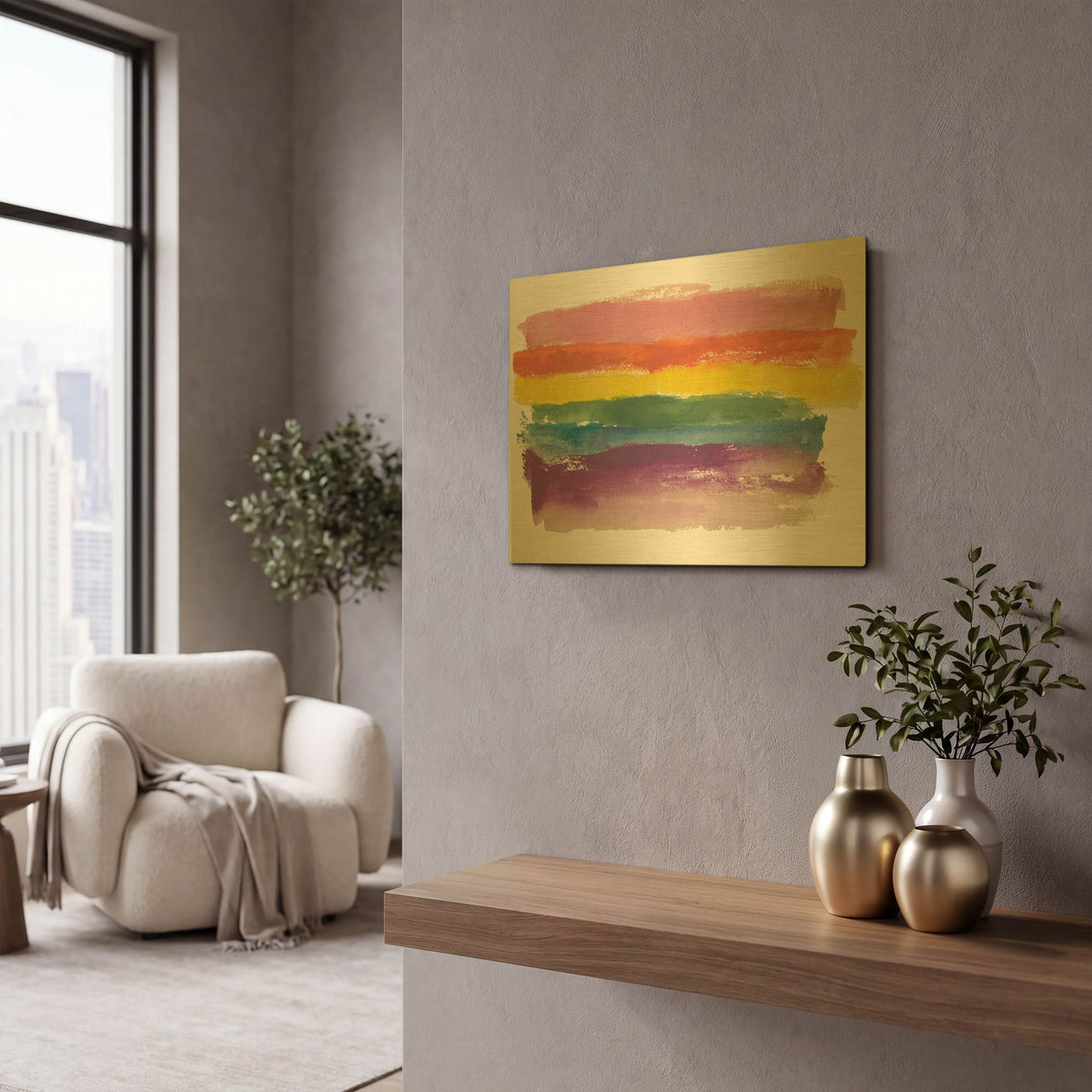 'Be You' By Michelle Oppenheimer Gold Metal Wall Art
