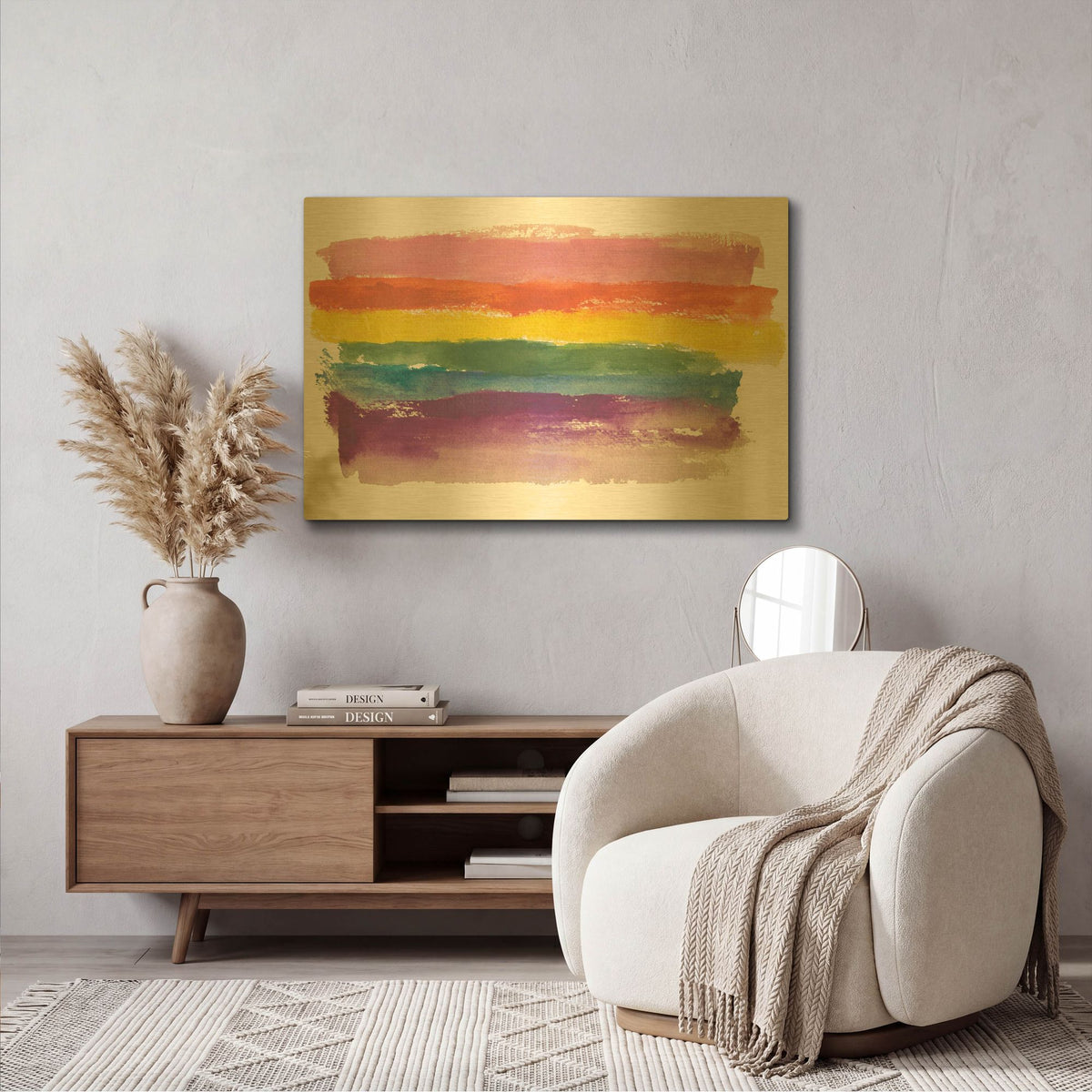 'Be You' By Michelle Oppenheimer Gold Metal Wall Art