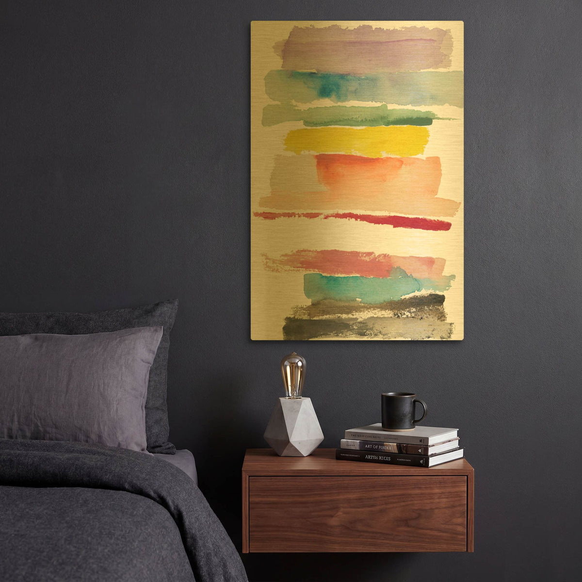 'Inclusion' By Michelle Oppenheimer Gold Metal Wall Art