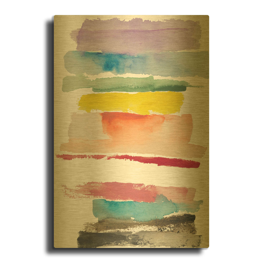 'Inclusion' By Michelle Oppenheimer Gold Metal Wall Art