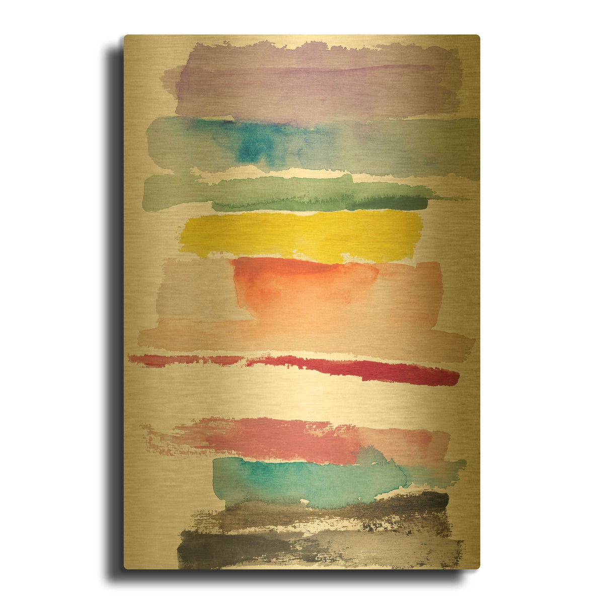 'Inclusion' By Michelle Oppenheimer Gold Metal Wall Art