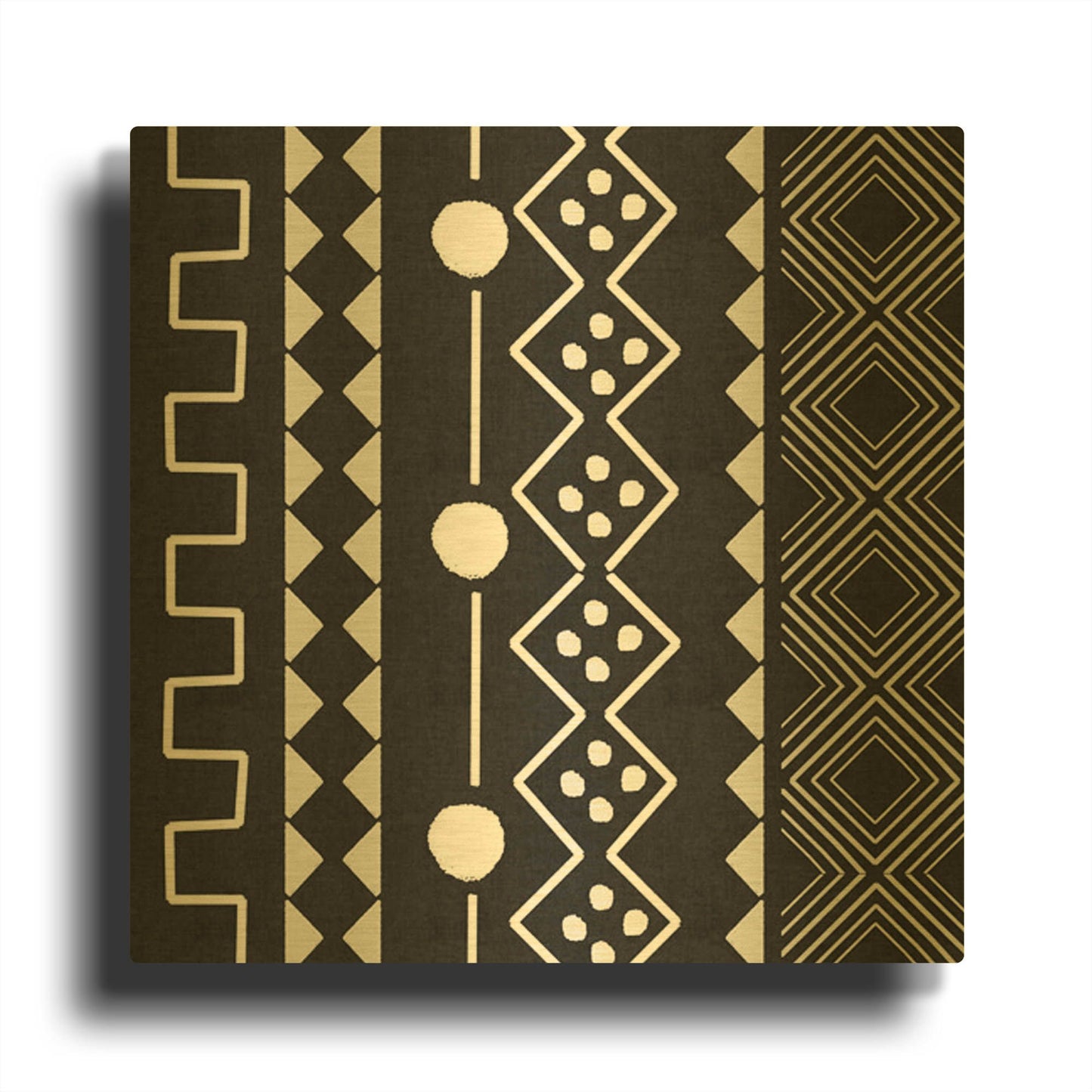 'LW3908' By Linda Woods Gold Metal Wall Art