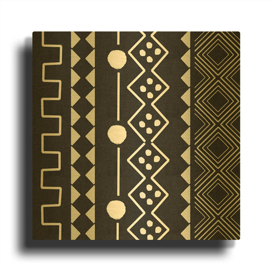 'LW3908' By Linda Woods Gold Metal Wall Art