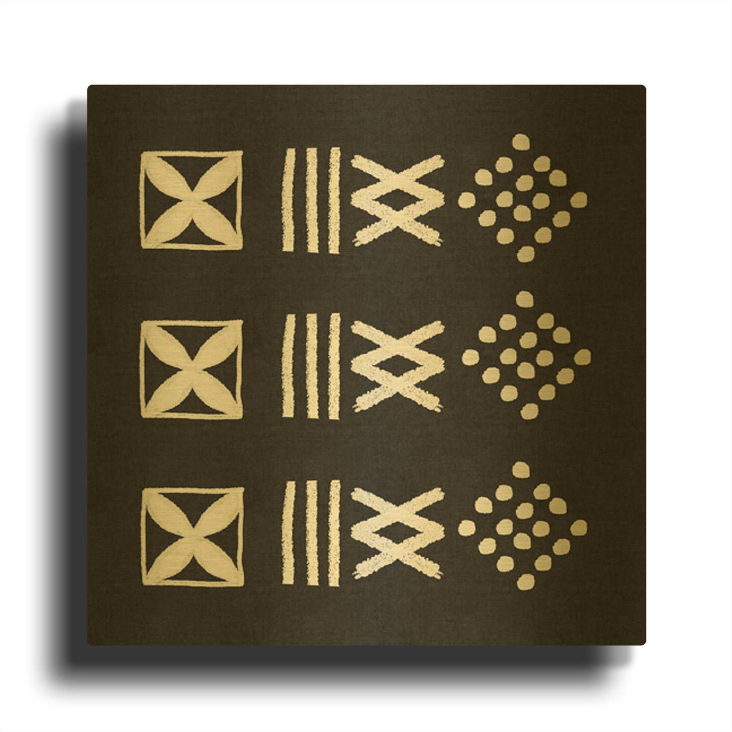 'LW3910' By Linda Woods Gold Metal Wall Art