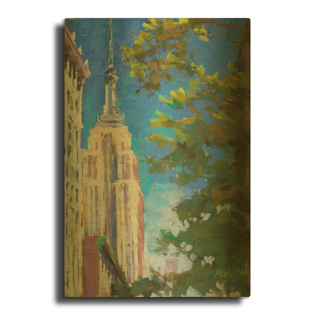 'Empire' By Nancie King Mertz Gold Metal Wall Art
