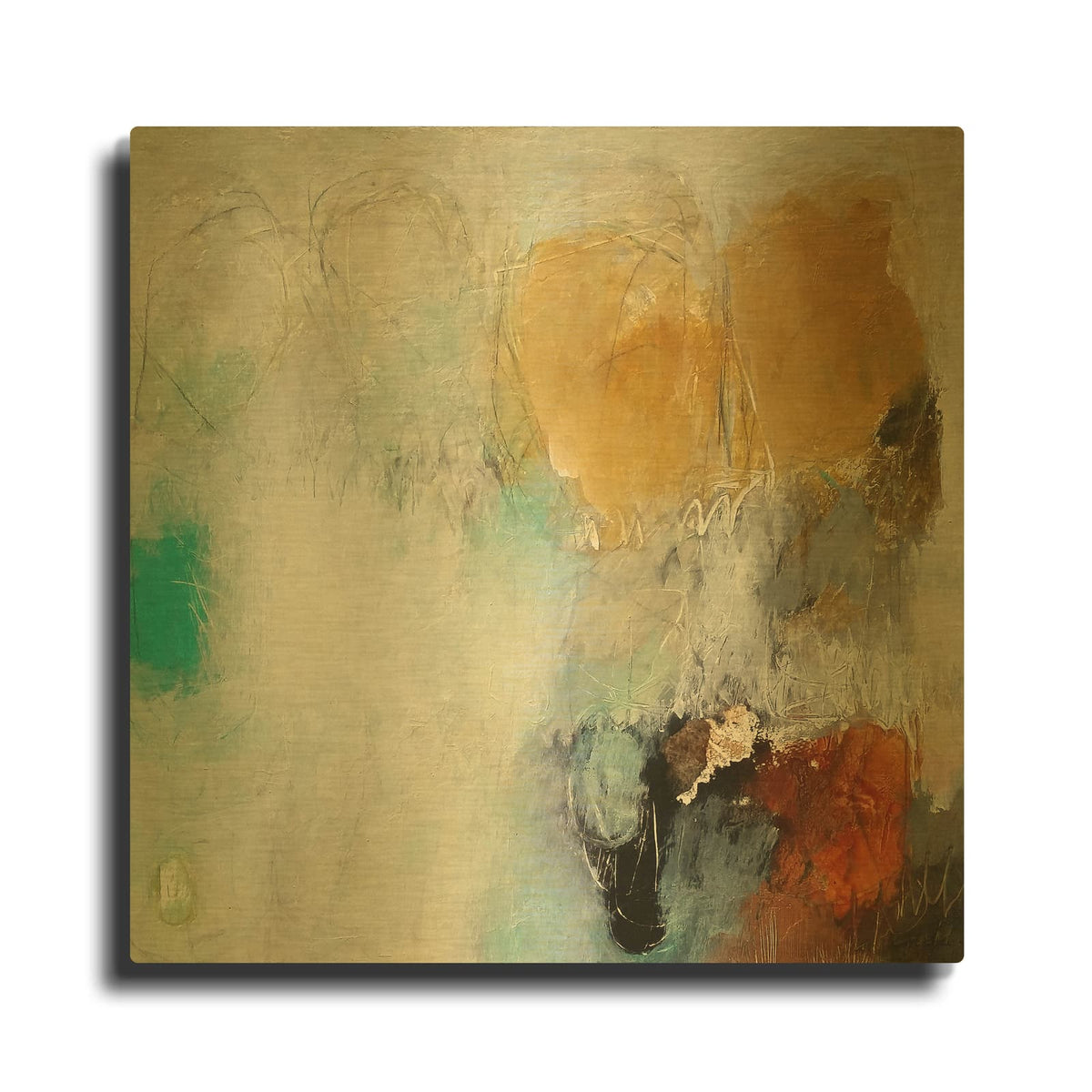 'Fears Burn Down' By Nicole Hoeft Gold Metal Wall Art