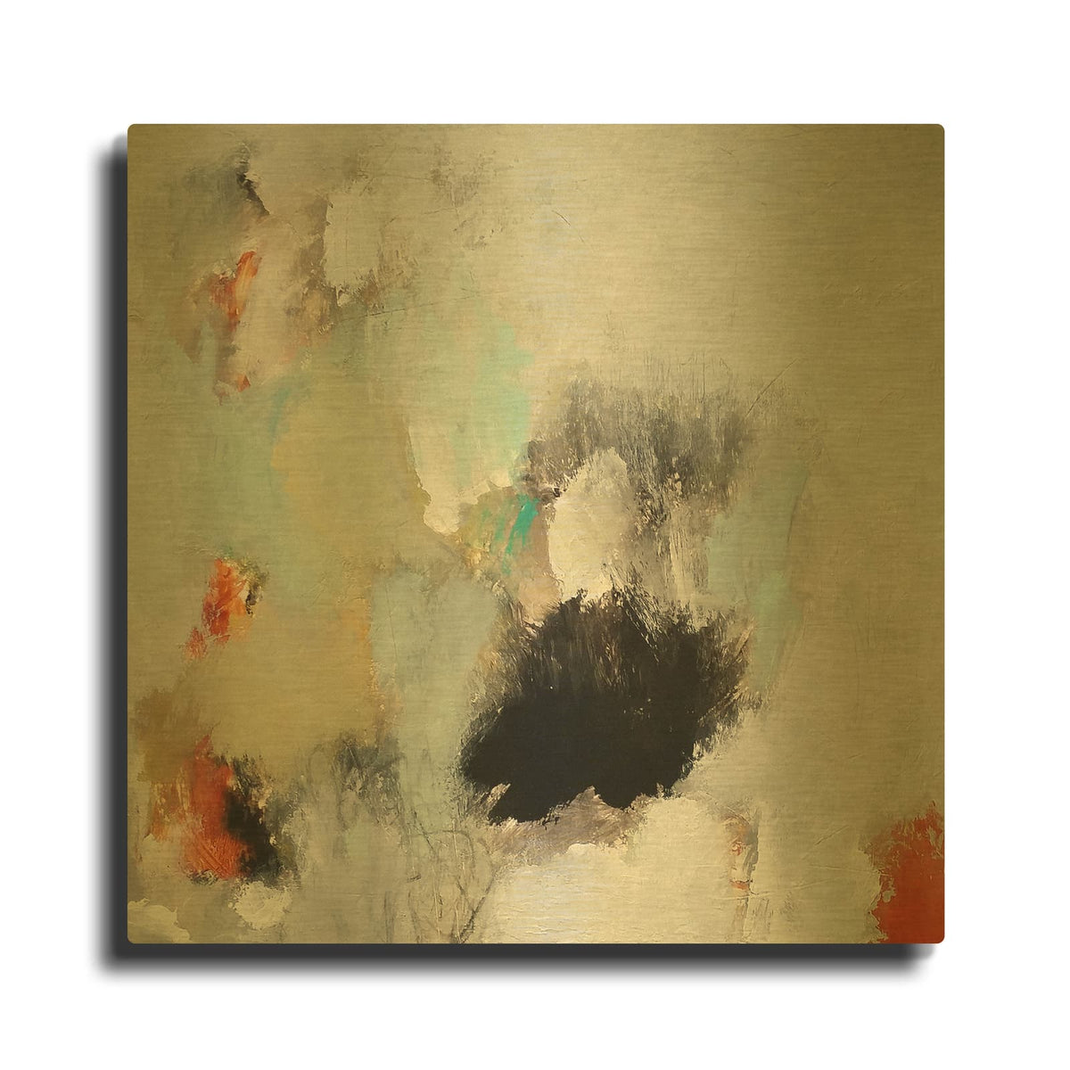 'Just Let Go' By Nicole Hoeft Gold Metal Wall Art
