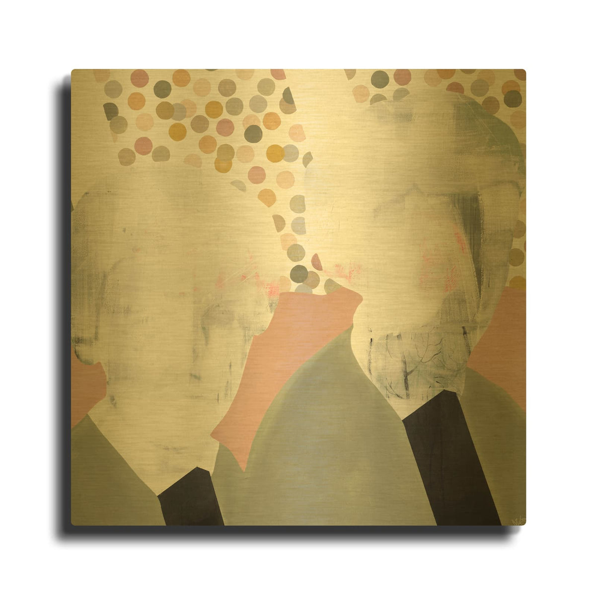 'Girlfriends' By Nicolai Kubel Olesen Gold Metal Wall Art
