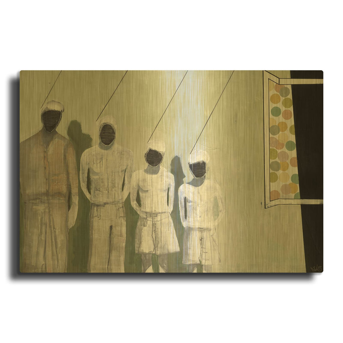 'Stay' By Nicolai Kubel Olesen Gold Metal Wall Art