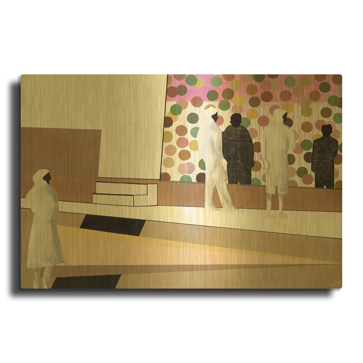 'The Gallery' By Nicolai Kubel Olesen Gold Metal Wall Art