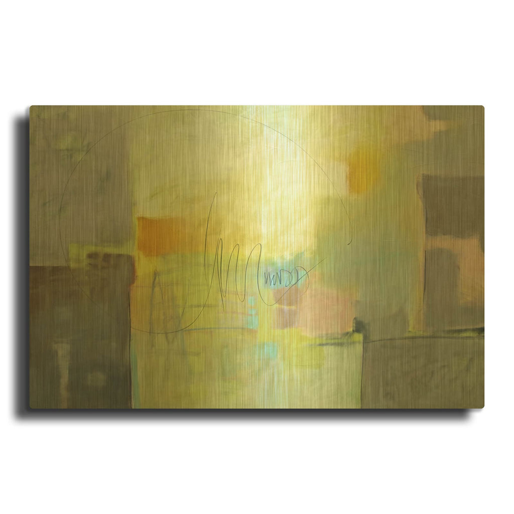 'Echo Ii' By Pam Hassler Gold Metal Wall Art