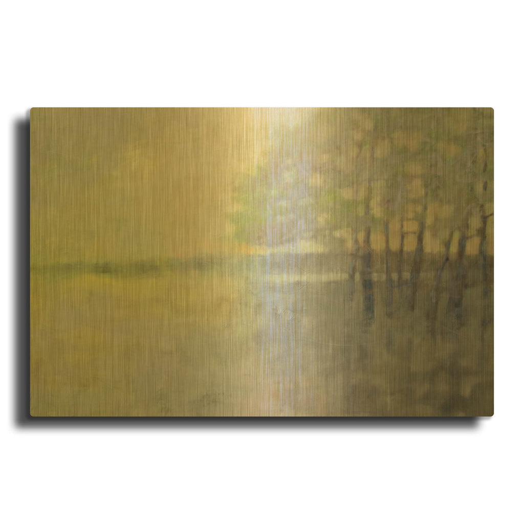 'Spring Flood' By Pam Hassler Gold Metal Wall Art