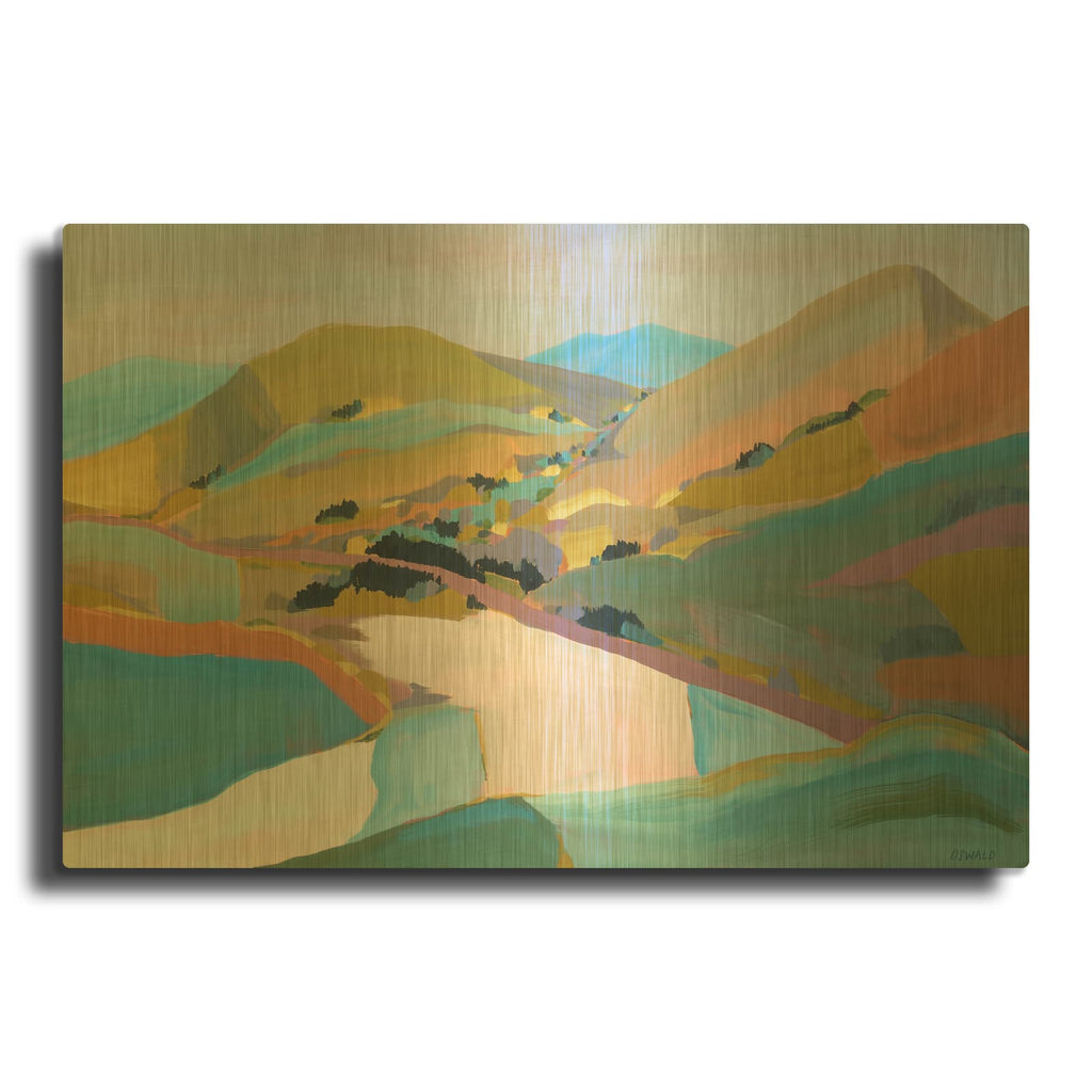 'Pch' By Pete Oswald Gold Metal Wall Art