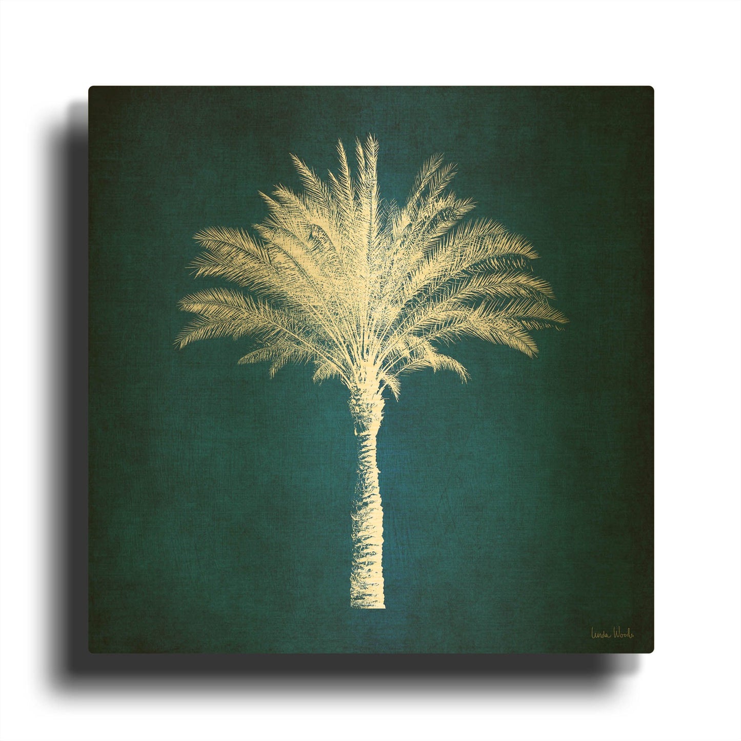 'LW4010' By Linda Woods Gold Metal Wall Art