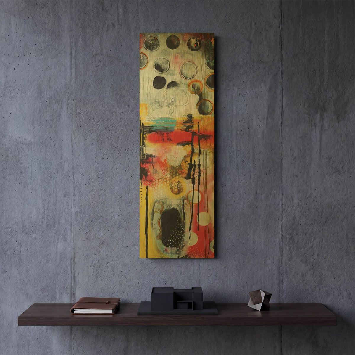'Abstract I' By PhotoINC Studio Gold Metal Wall Art