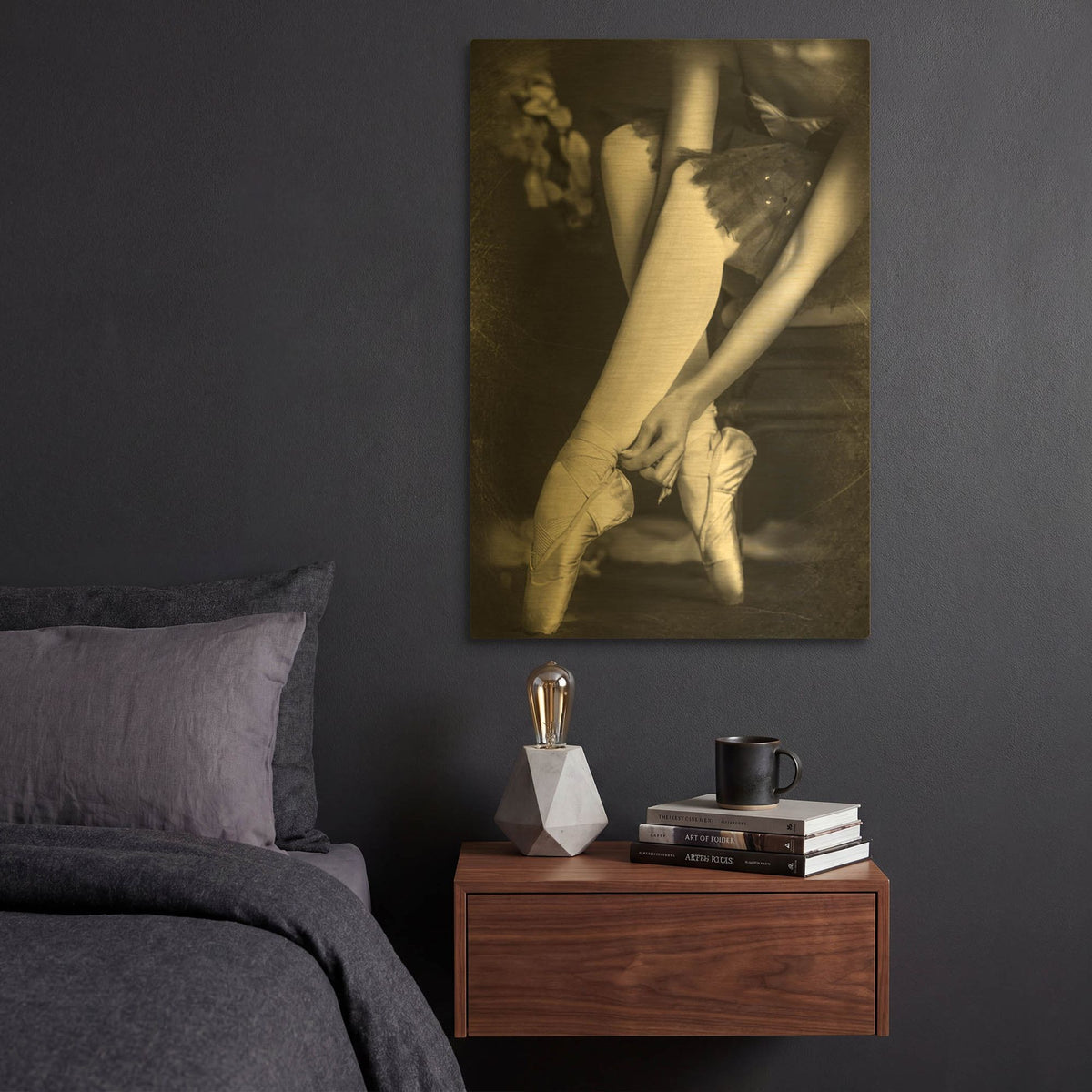 'Art Of Dance' By PhotoINC Studio Gold Metal Wall Art