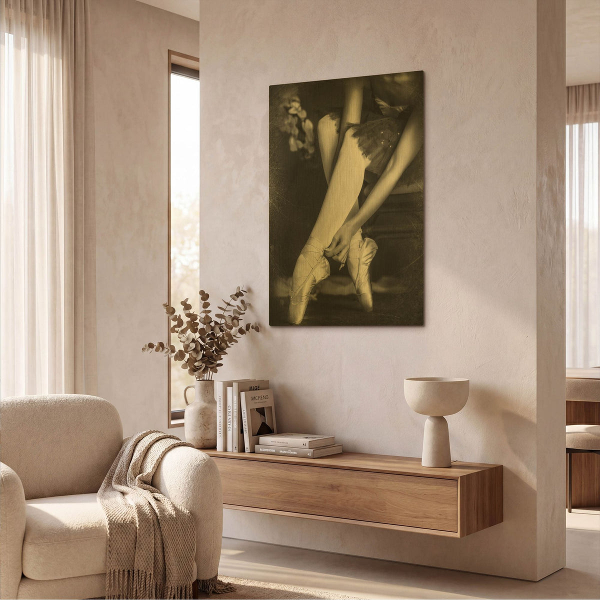 'Art Of Dance' By PhotoINC Studio Gold Metal Wall Art