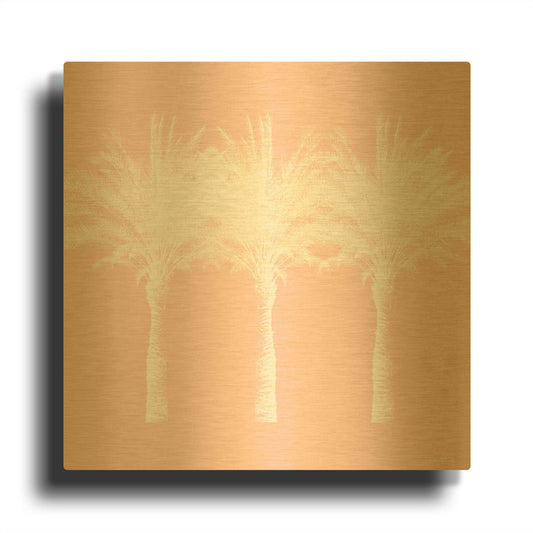 'LW4013' By Linda Woods Gold Metal Wall Art