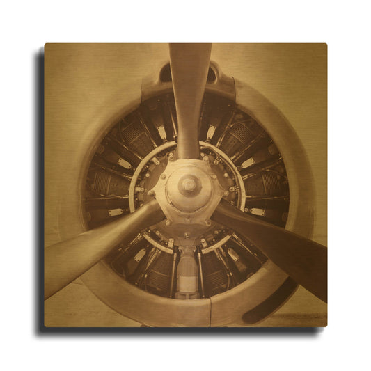 'Aviation 2' By PhotoINC Studio Gold Metal Wall Art