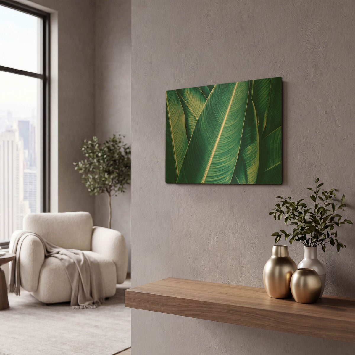 'Banana' By PhotoINC Studio Gold Metal Wall Art