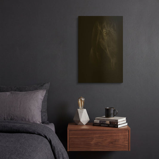 'Black Pearl' By PhotoINC Studio Gold Metal Wall Art