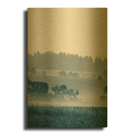 'Blue Mountains Iii' By PhotoINC Studio Gold Metal Wall Art