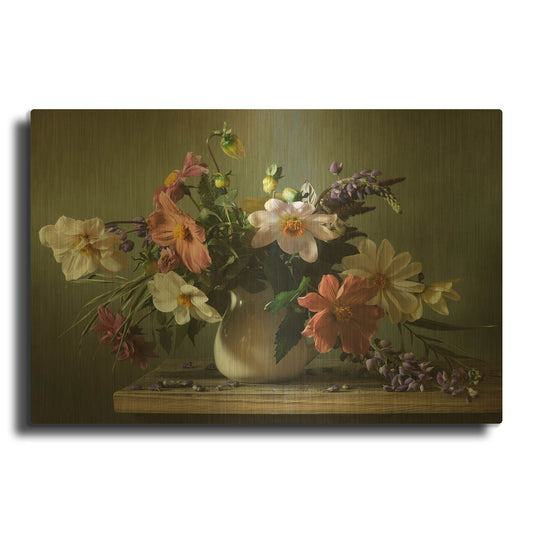 'Bouquet I' By PhotoINC Studio Gold Metal Wall Art