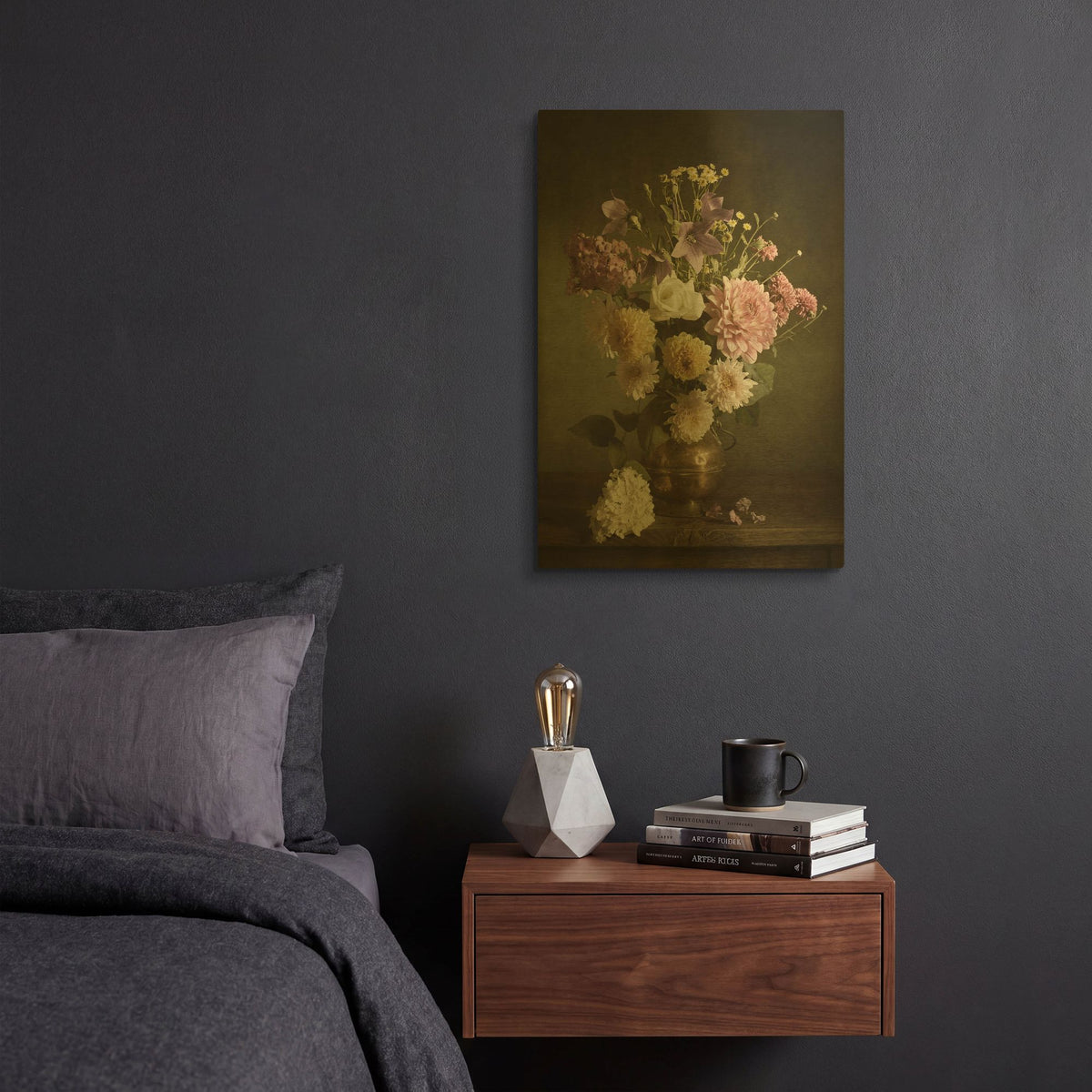 'Bouquet Ii' By PhotoINC Studio Gold Metal Wall Art