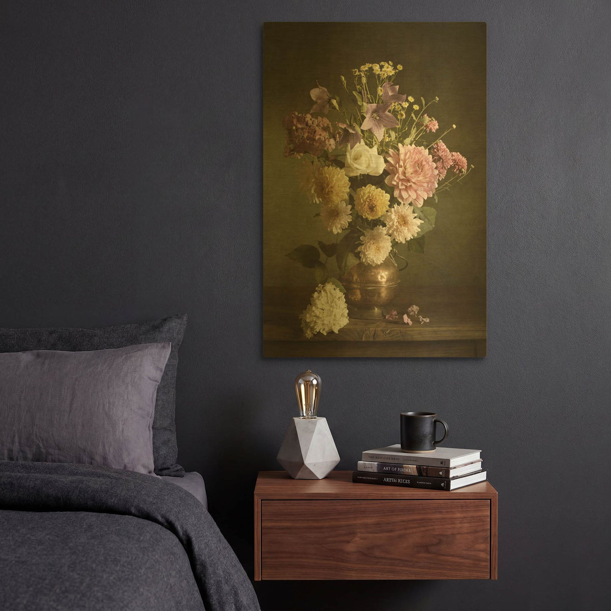 'Bouquet Ii' By PhotoINC Studio Gold Metal Wall Art