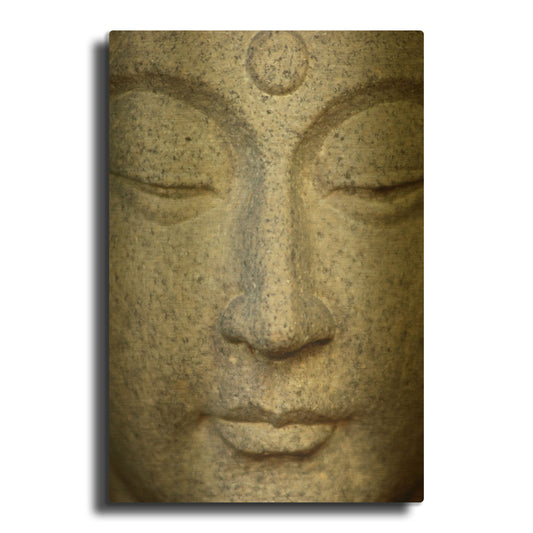 'Buddha 1' By PhotoINC Studio Gold Metal Wall Art