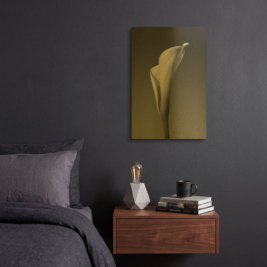 'Calla No. 4' By PhotoINC Studio Gold Metal Wall Art
