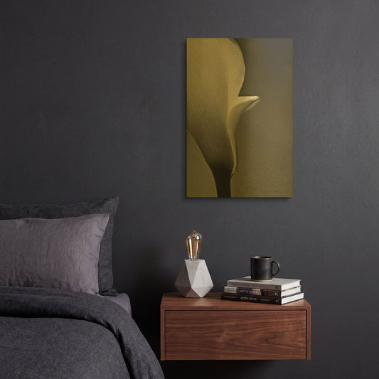 'Calla No. 5' By PhotoINC Studio Gold Metal Wall Art
