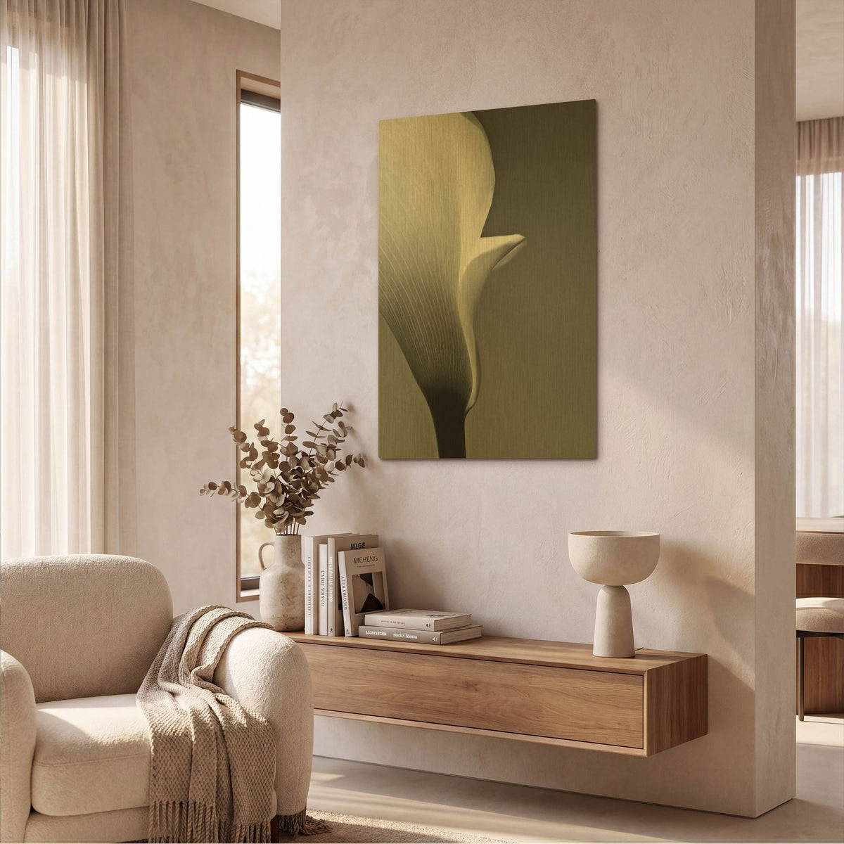 'Calla No. 5' By PhotoINC Studio Gold Metal Wall Art