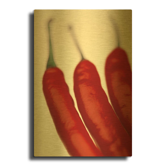 'Chili' By PhotoINC Studio Gold Metal Wall Art