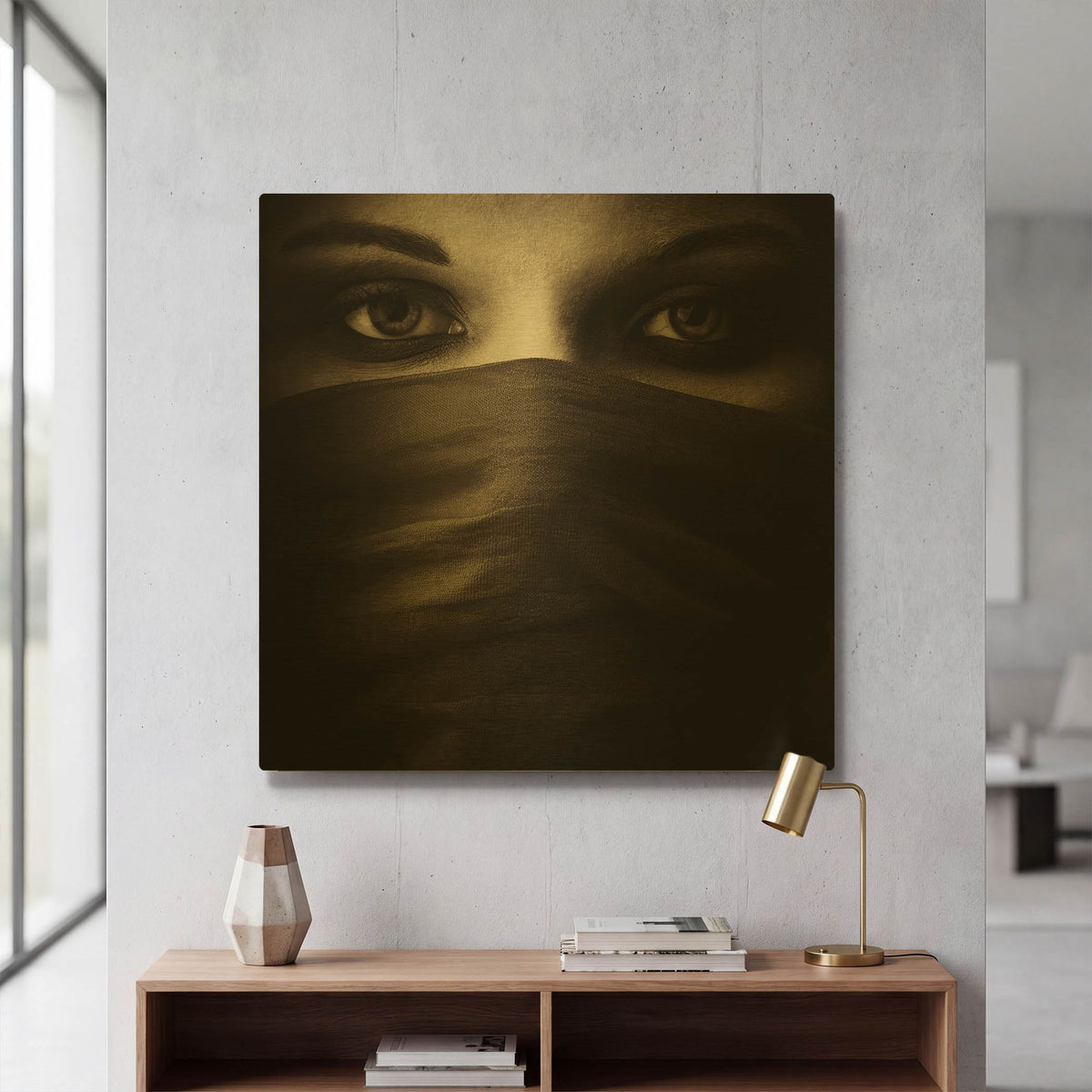'Covered' By PhotoINC Studio Gold Metal Wall Art