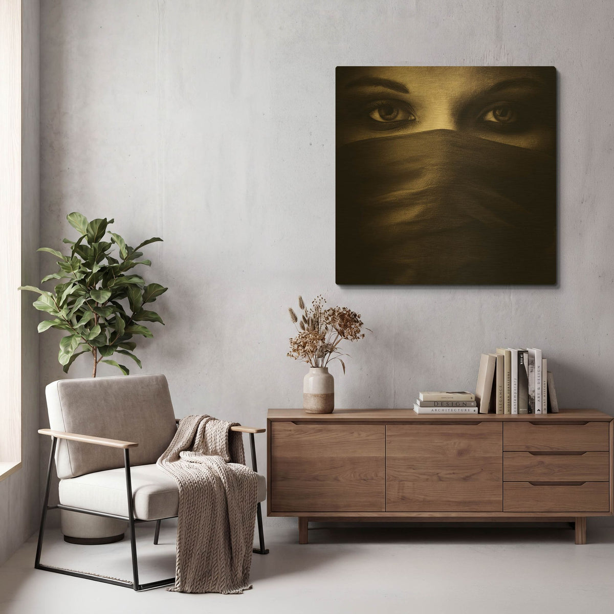 'Covered' By PhotoINC Studio Gold Metal Wall Art