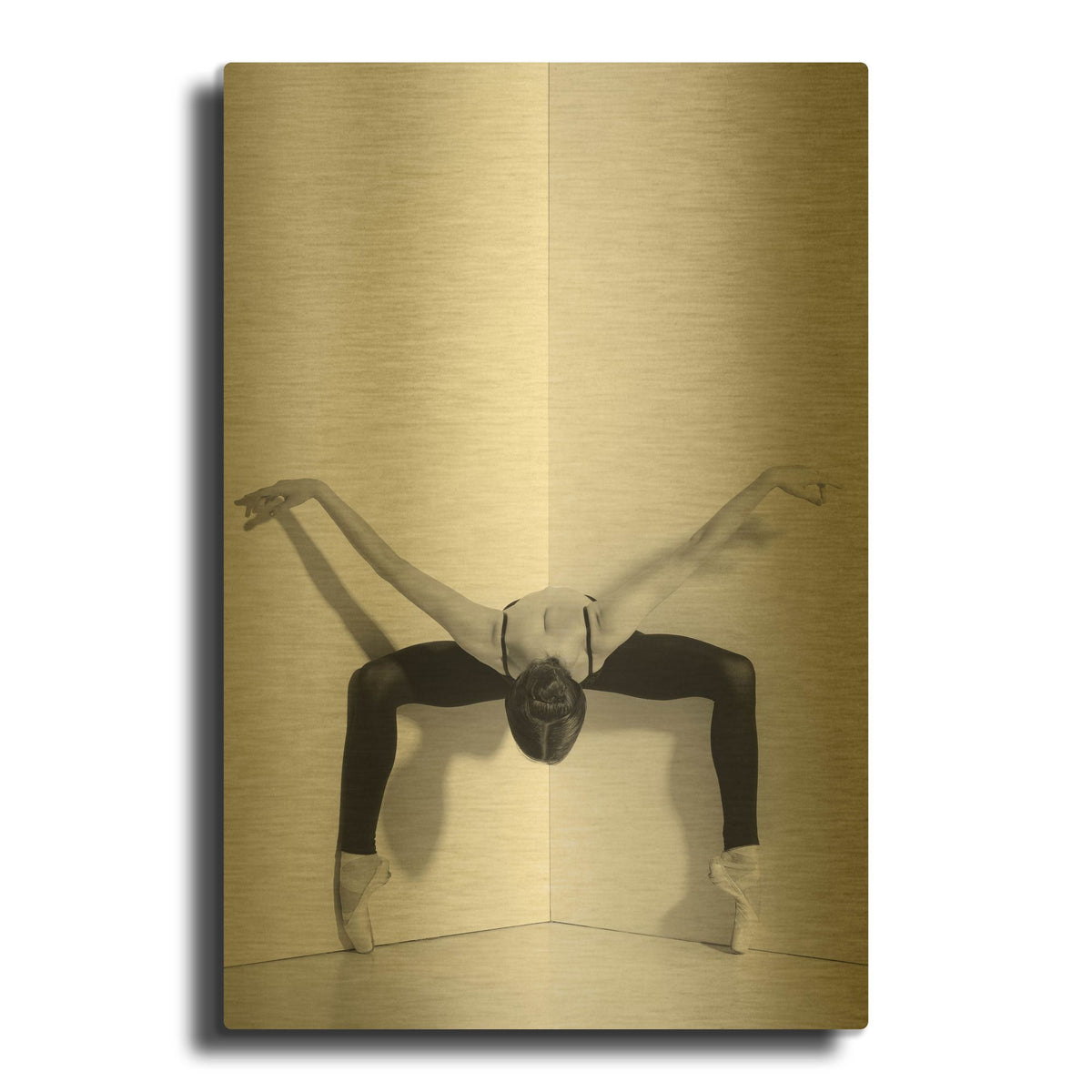'Dance' By PhotoINC Studio Gold Metal Wall Art