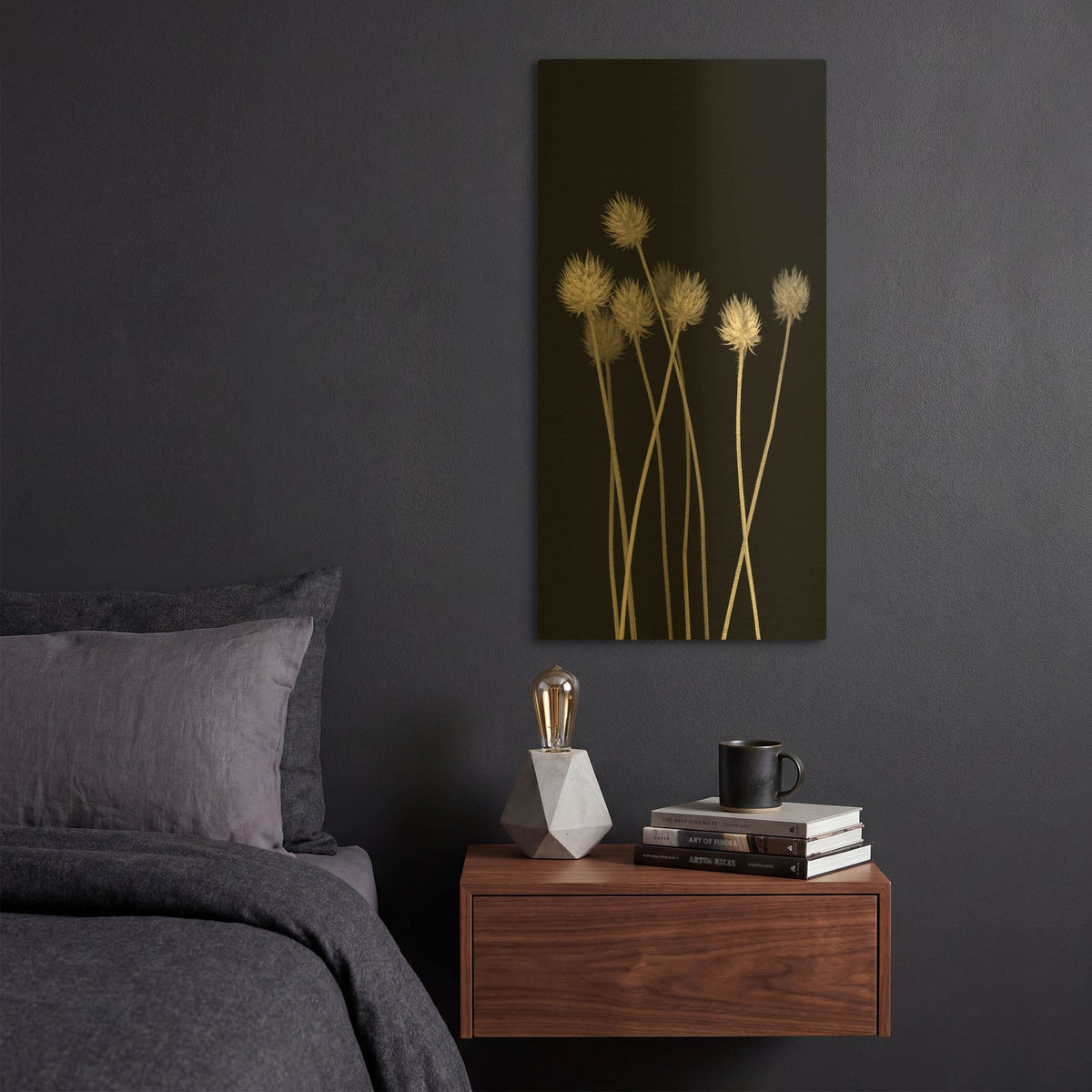 'Dried Up 1' By PhotoINC Studio Gold Metal Wall Art