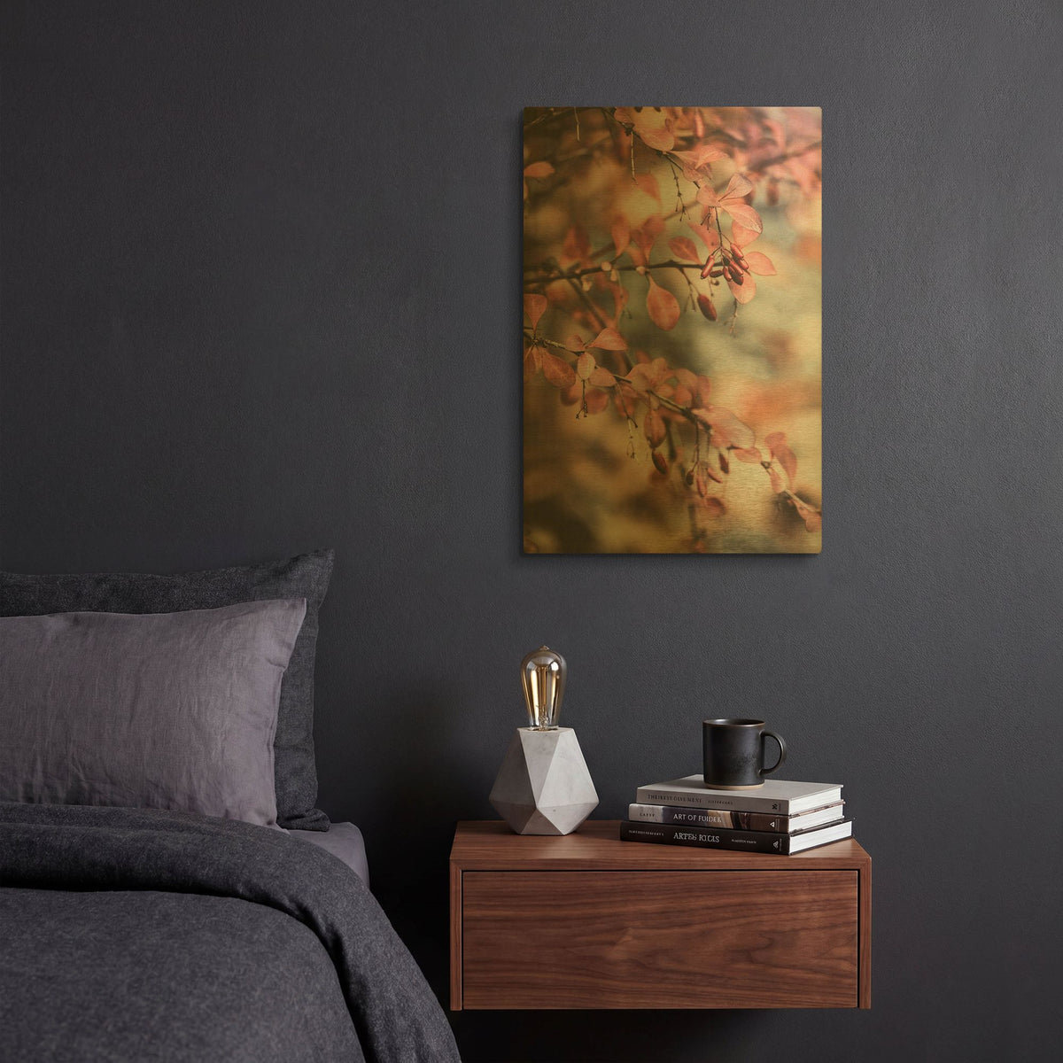 'Fall I' By PhotoINC Studio Gold Metal Wall Art